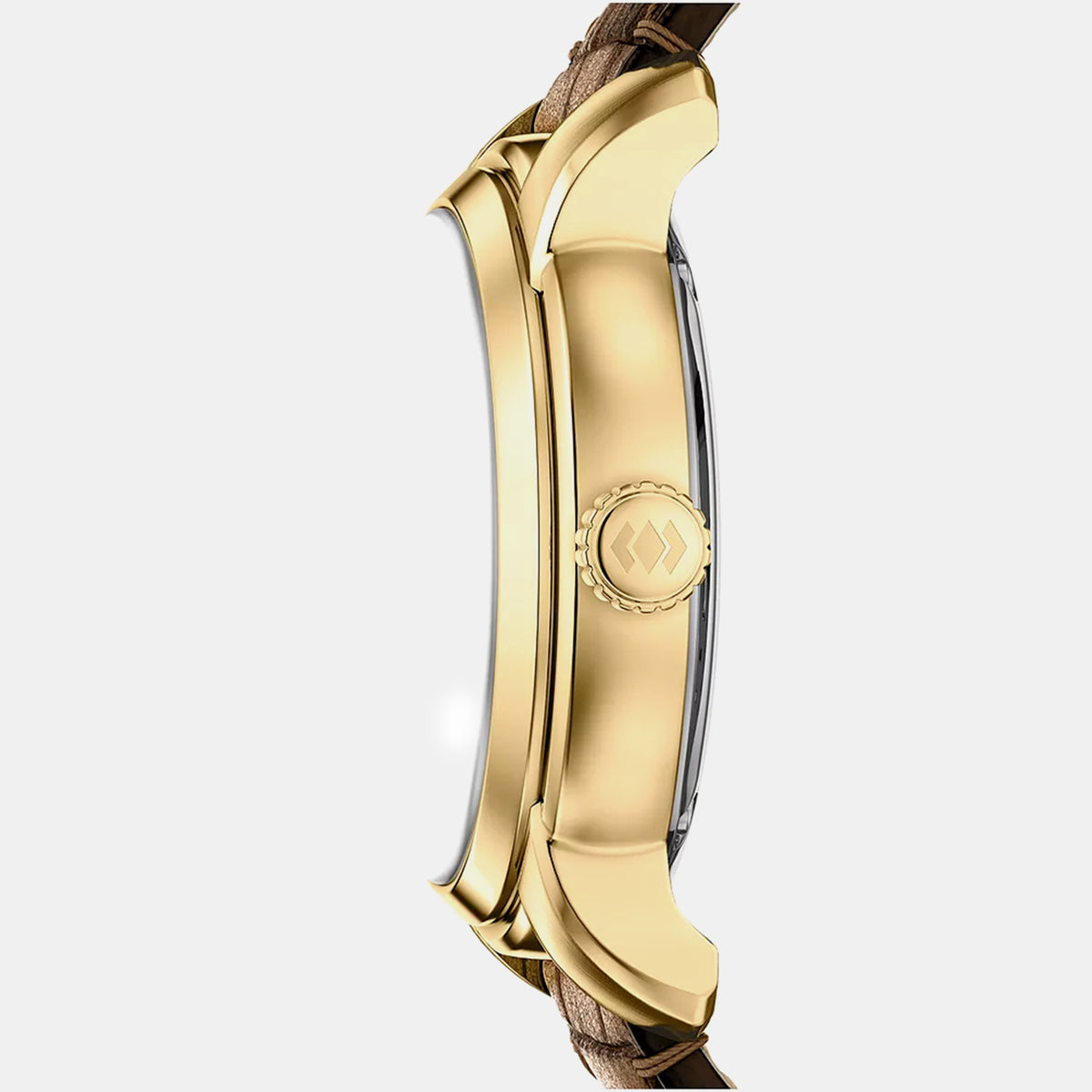 Heritage Men Automatic Gold Dial Analog Leather Watch ME3279