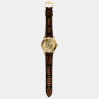Men Automatic Gold Dial Analog Leather Watch ME3279