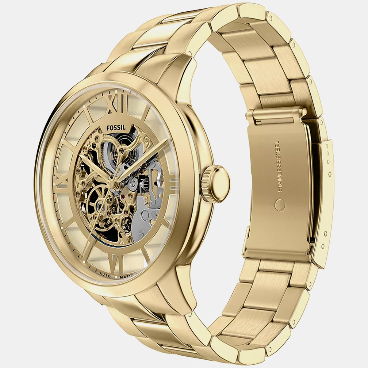 Townsman Men Automatic Gold Dial Analog Stainless Steel Watch ME3280