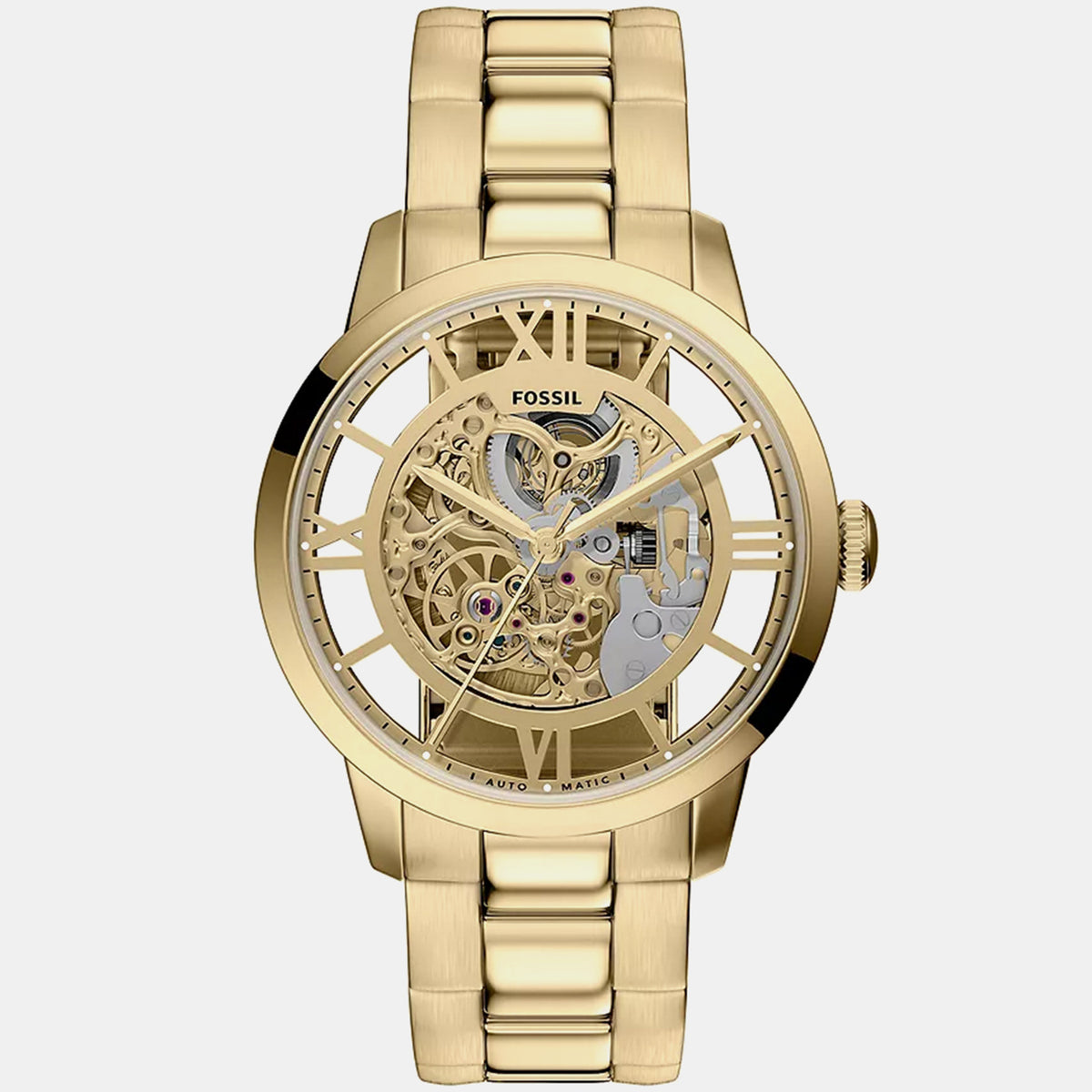 Townsman Men Automatic Gold Dial Analog Stainless Steel Watch ME3280