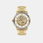 Men Automatic Gold Dial Analog Stainless Steel Watch ME3280