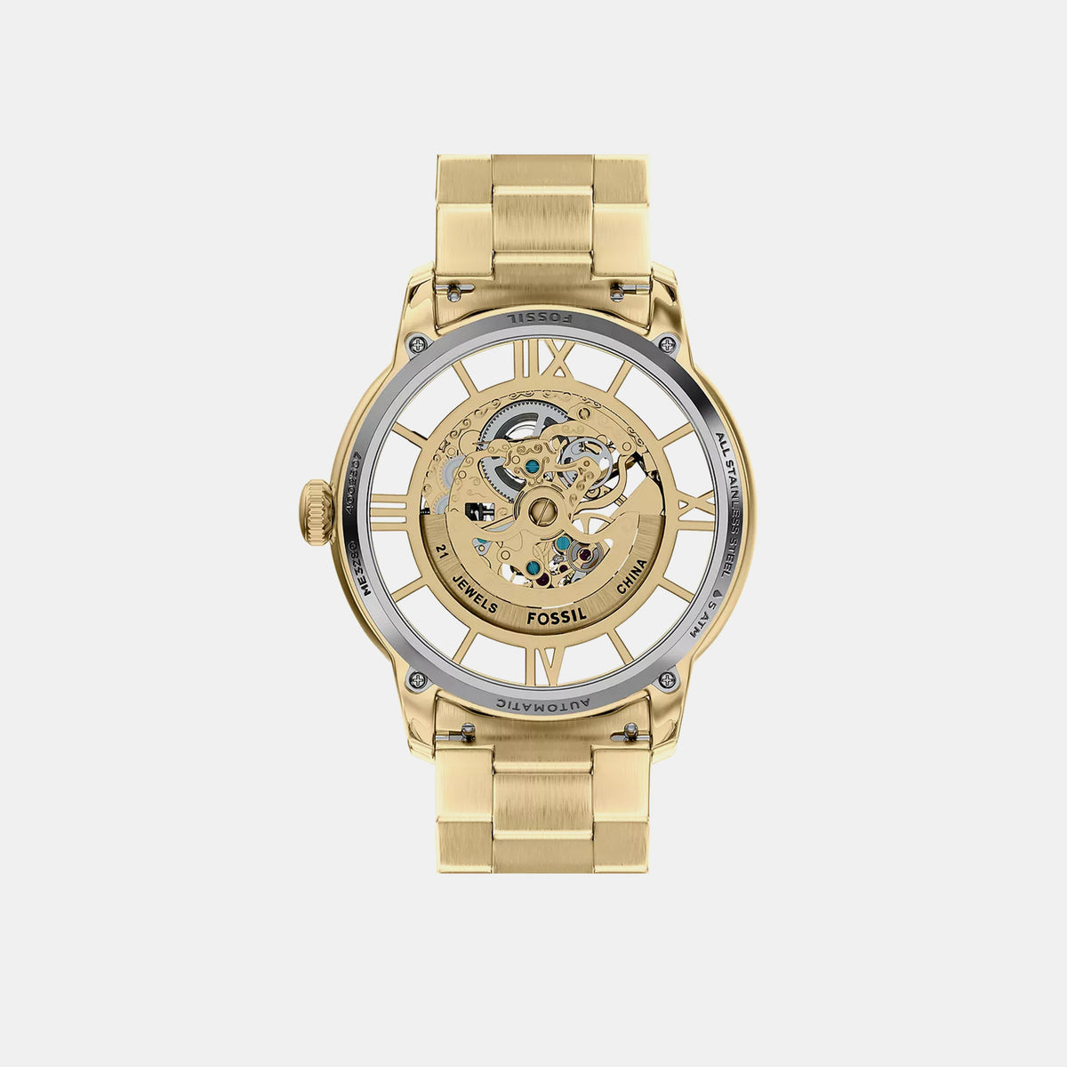 Townsman Men Automatic Gold Dial Analog Stainless Steel Watch ME3280