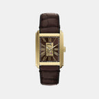 Carraway Men Automatic Brown Dial Analog Leather Watch ME3281