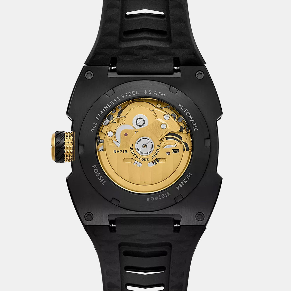 Machine X1 Men Automatic Black Dial Analog Silicone Watch ME3284