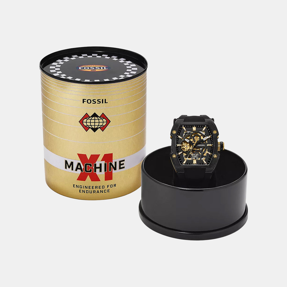 Machine X1 Men Automatic Black Dial Analog Silicone Watch ME3284