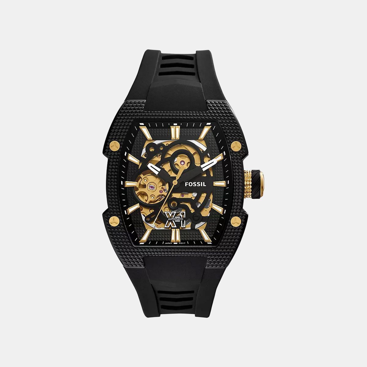 Machine X1 Men Automatic Black Dial Analog Silicone Watch ME3284
