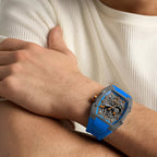 Machine X1 Men Automatic Blue Dial Analog Silicone Watch ME3285