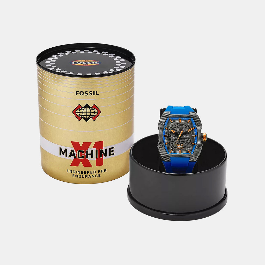 Machine X1 Men Automatic Blue Dial Analog Silicone Watch ME3285