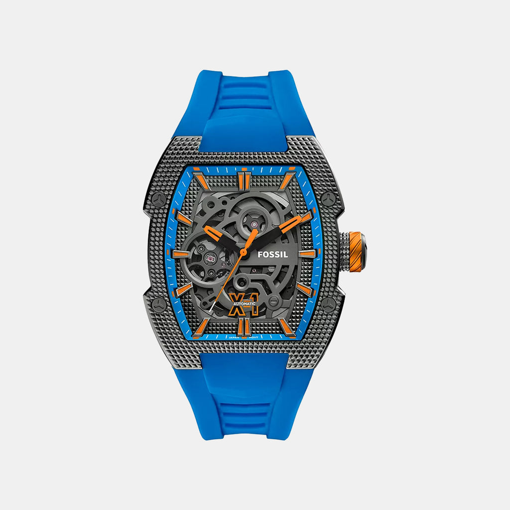 Machine X1 Men Automatic Blue Dial Analog Silicone Watch ME3285