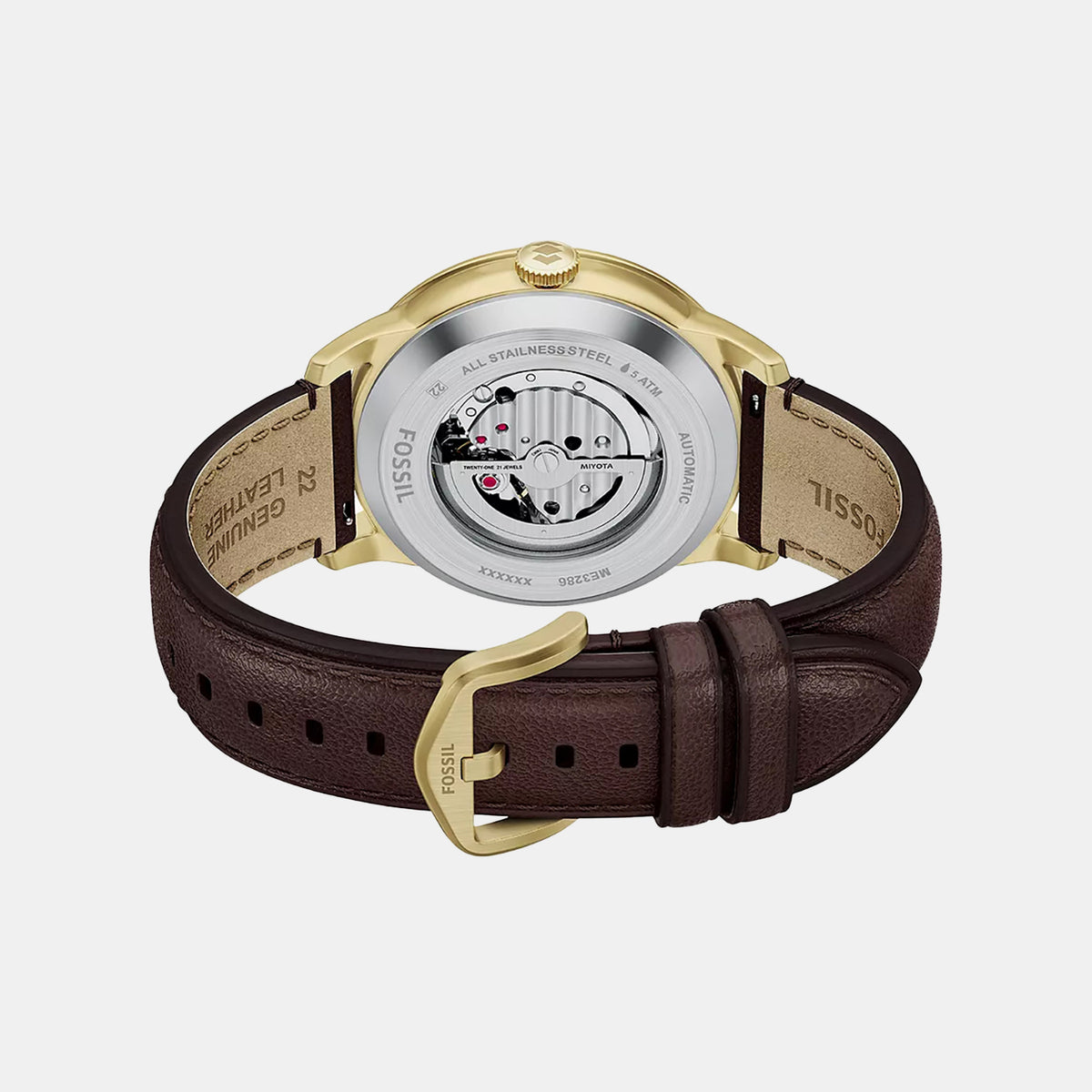 Townsman Men Automatic Brown Dial Analog Leather Watch ME3286