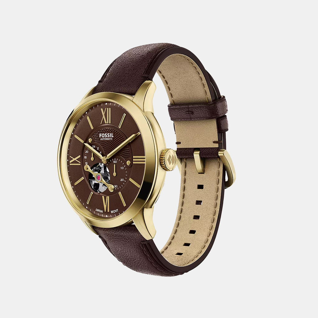 Townsman Men Automatic Brown Dial Analog Leather Watch ME3286