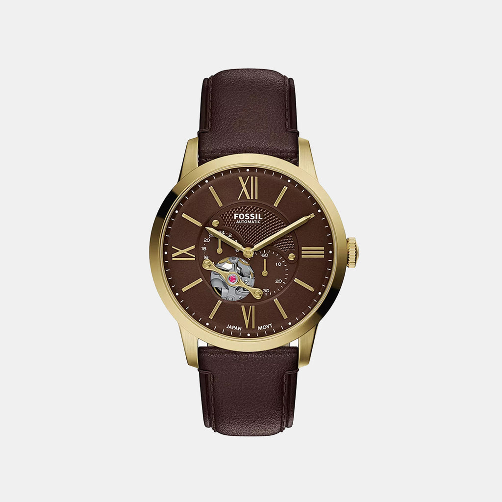 Townsman Men Automatic Brown Dial Analog Leather Watch ME3286