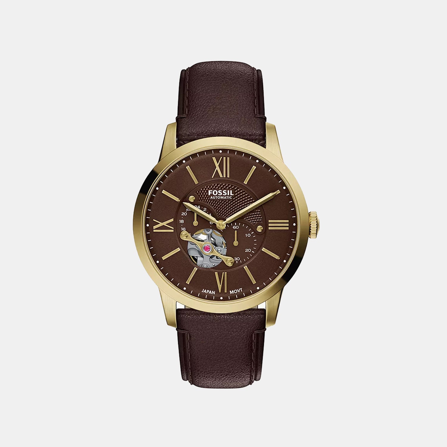 Townsman Men Automatic Brown Dial Analog Leather Watch ME3286