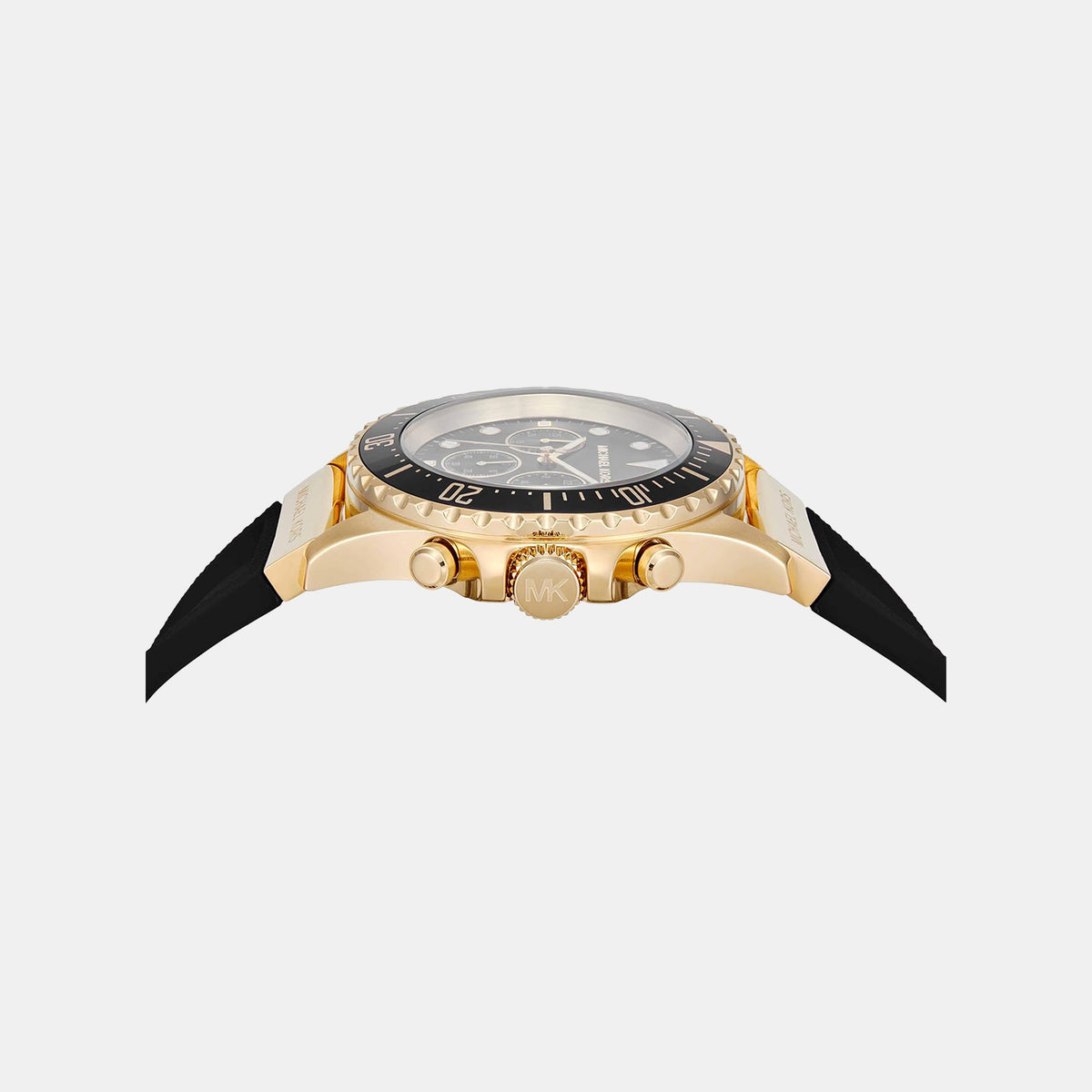 EVEREST Men Quartz Black Dial Chronograph Silicone Watch MK01162