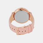 Addyson Women Quartz Rose Gold Dial Analog Leather Watch MK2957