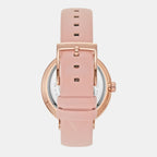 Addyson Women Quartz Rose Gold Dial Analog Leather Watch MK2957