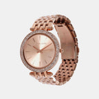 Darci Women Quartz Rose Gold Dial Analog Stainless Steel Watch MK3192