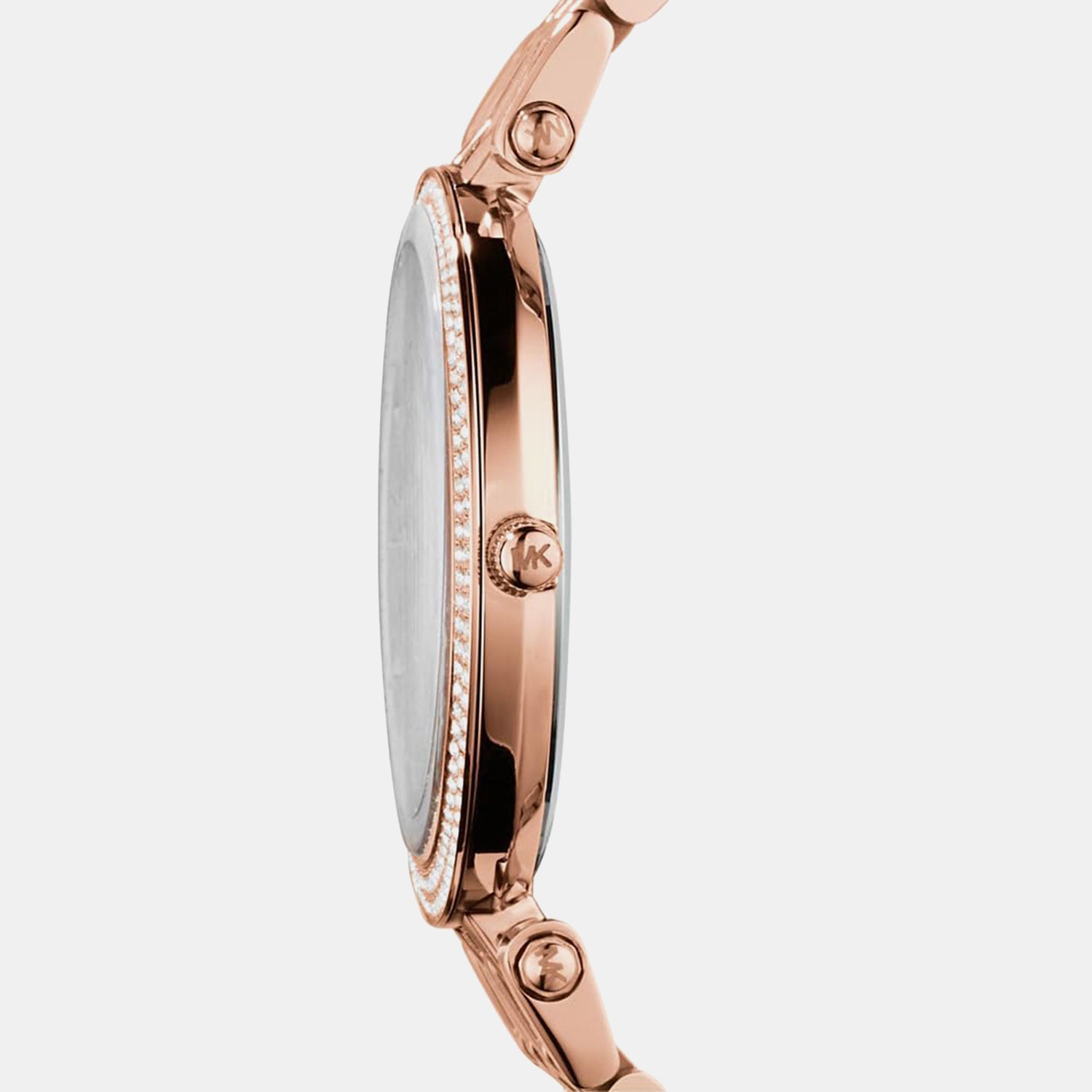 Darci Women Quartz Rose Gold Dial Analog Stainless Steel Watch MK3192