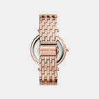 Darci Women Quartz Rose Gold Dial Analog Stainless Steel Watch MK3192