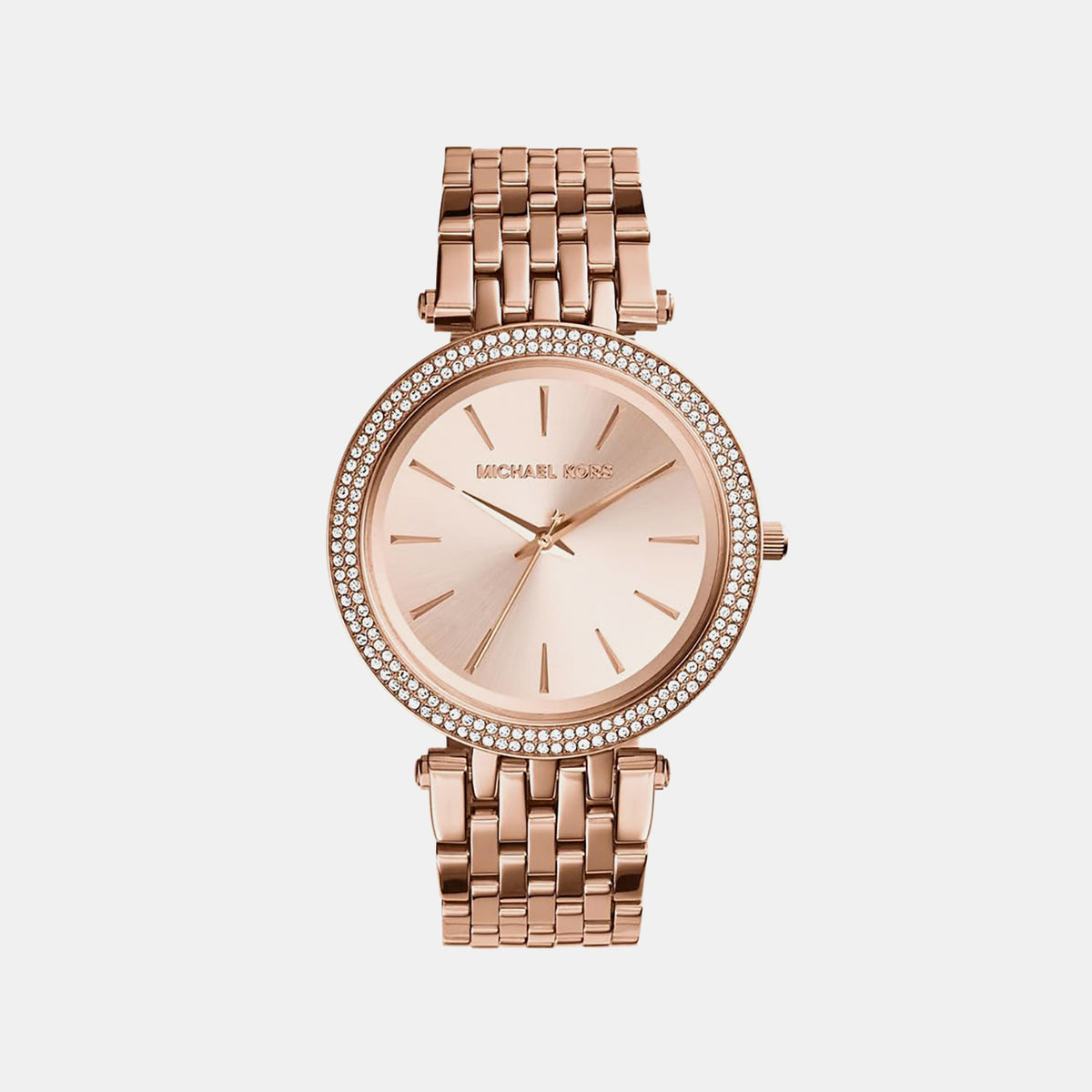 Darci Women Quartz Rose Gold Dial Analog Stainless Steel Watch MK3192