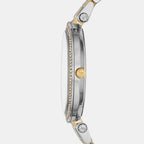 Darci Women Quartz Silver Dial Analog Stainless Steel Watch MK3215