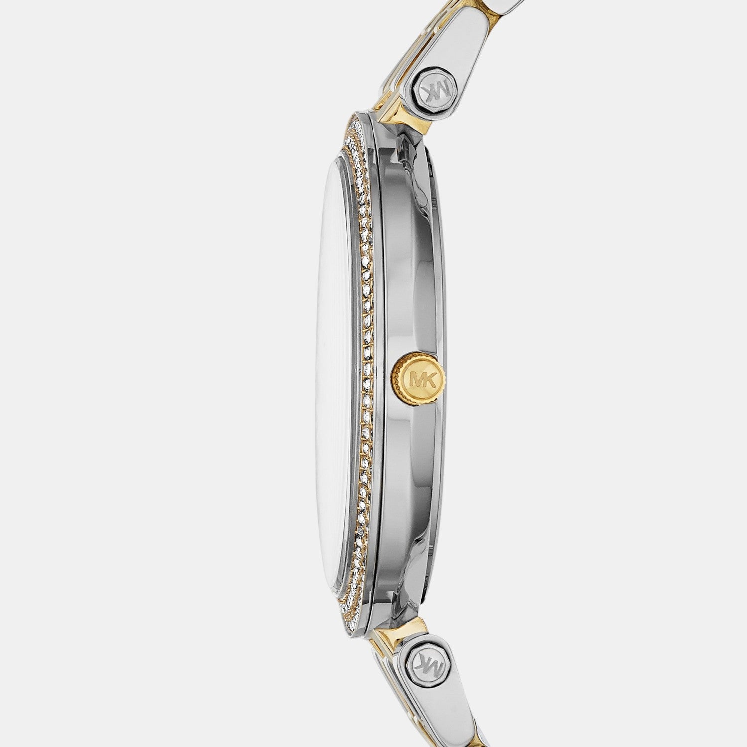 Darci Women Quartz Silver Dial Analog Stainless Steel Watch MK3215