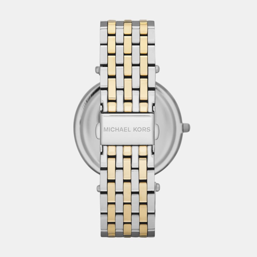 Darci Women Quartz Silver Dial Analog Stainless Steel Watch MK3215