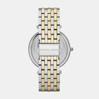 Darci Women Quartz Silver Dial Analog Stainless Steel Watch MK3215