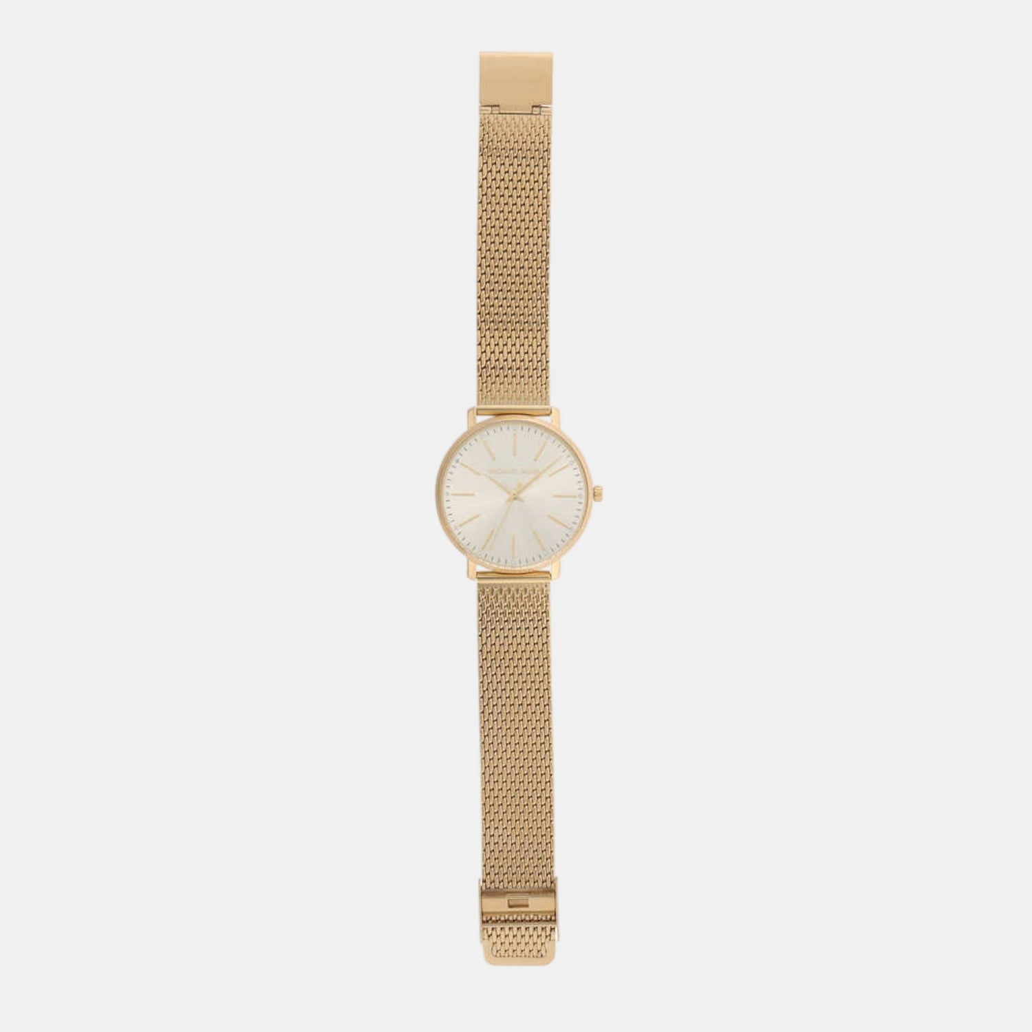 Pyper Women Quartz Gold Dial Analog Stainless Steel Watch MK4339
