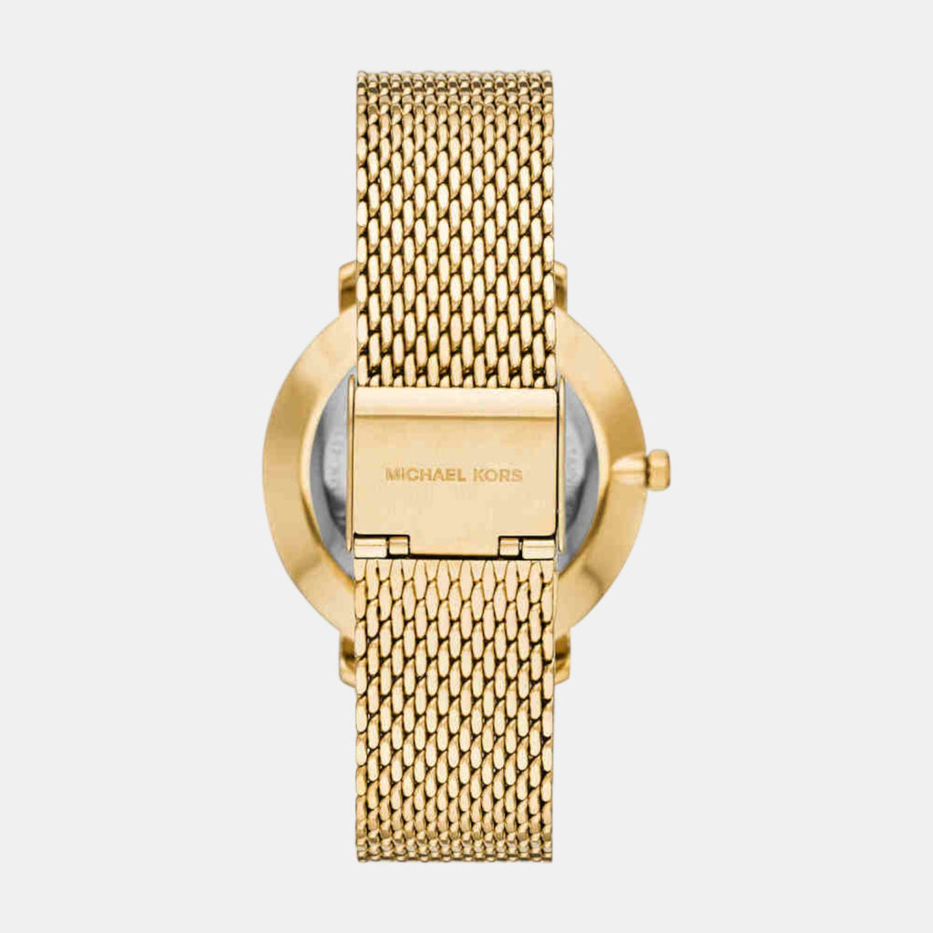 Pyper Women Quartz Gold Dial Analog Stainless Steel Watch MK4339