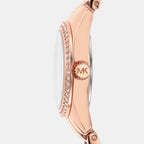 Lauryn Women Quartz White Mother Of Pearl Dial Analog Stainless Steel Watch MK4485