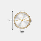 Catelyn Women Quartz White Dial Analog Stainless Steel Watch MK4633