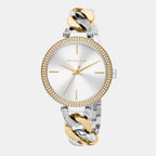 Catelyn Women Quartz White Dial Analog Stainless Steel Watch MK4633