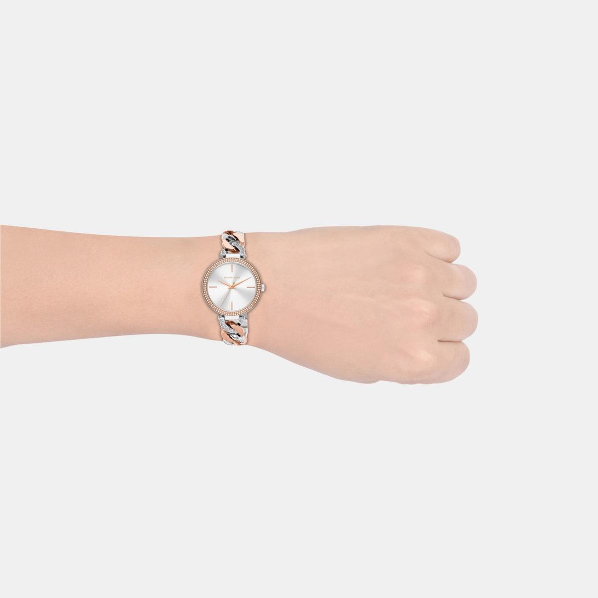 Outlet Catelyn Women Quartz Silver Dial Analog Stainless Steel Watch MK4634