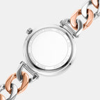 Catelyn Women Quartz White Dial Analog Stainless Steel Watch MK4634