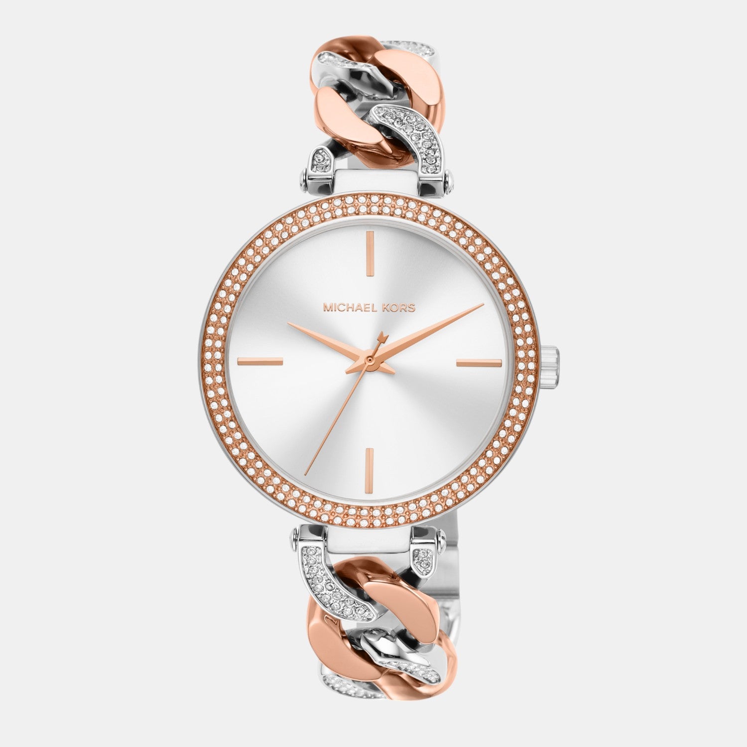 Catelyn Women Quartz White Dial Analog Stainless Steel Watch MK4634