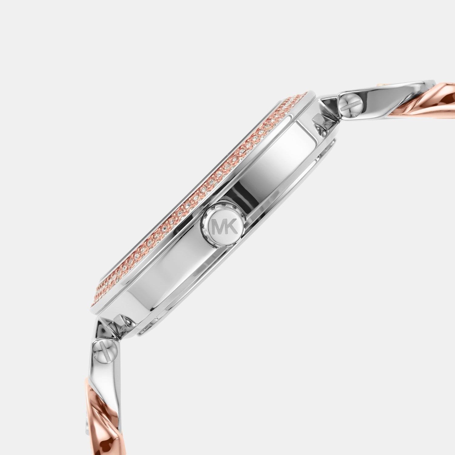 Catelyn Women Quartz White Dial Analog Stainless Steel Watch MK4634