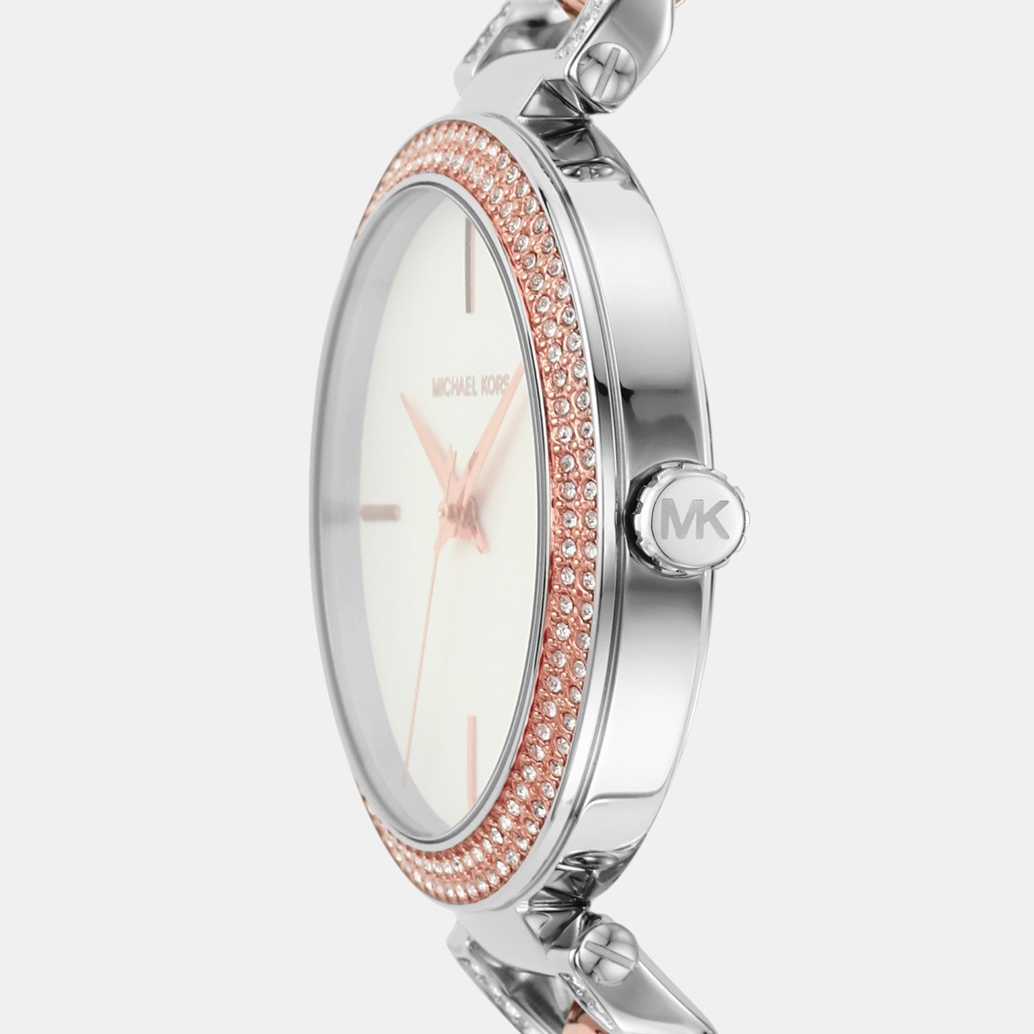 Catelyn Women Quartz White Dial Analog Stainless Steel Watch MK4634