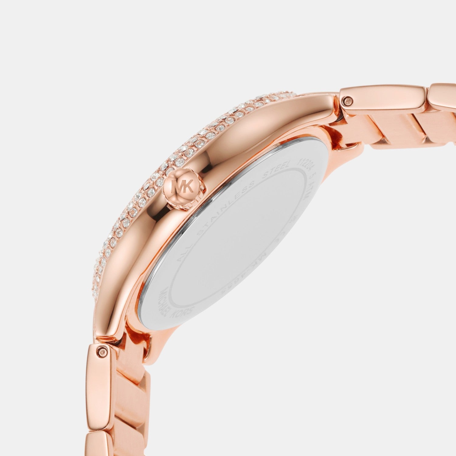 Sylvia Women Quartz White Dial Analog Stainless Steel Watch MK4656