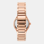 Sylvia Women Quartz White Dial Analog Stainless Steel Watch MK4656