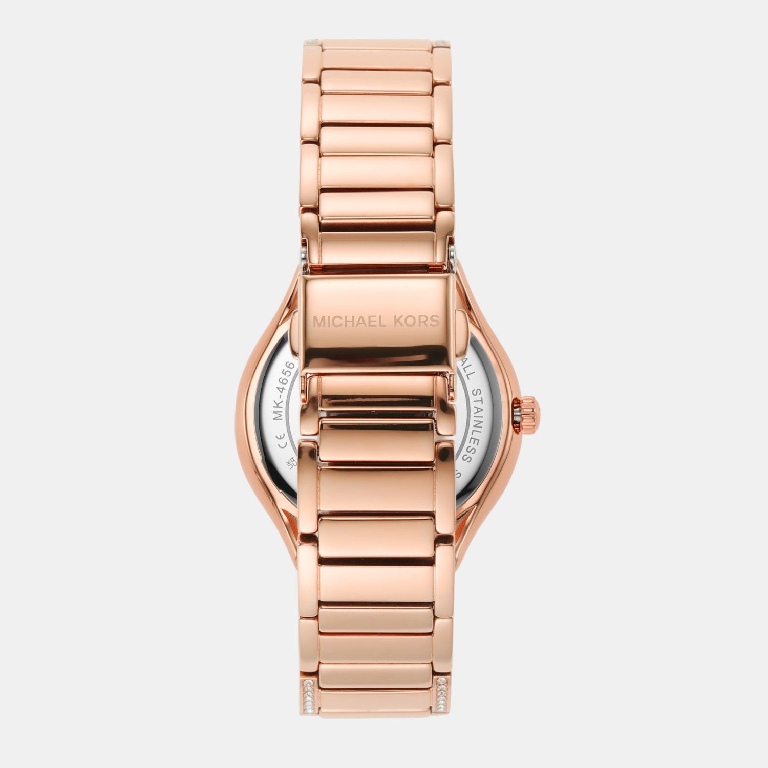 Sylvia Women Quartz White Dial Analog Stainless Steel Watch MK4656