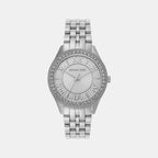 Harlowe Women Quartz White Dial Analog Stainless Steel Watch MK4708