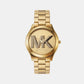 Female Gold Analog Stainless Steel Watch MK4732