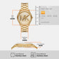 Women Gold Analog Stainless Steel Watch MK4732