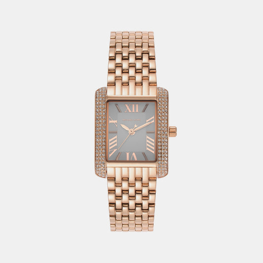 Female Rose Gold Analog Stainless Steel Watch MK4743