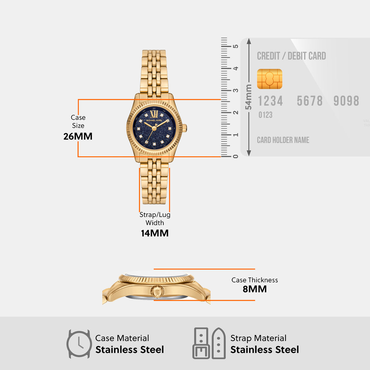 Michael Kors Round Quartz Analog Women watch