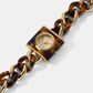 Women Quartz Gold Dial Analog Stainless Steel Watch MK4808