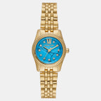 Lexington Women Quartz Blue Dial Analog Stainless Steel Watch MK4813