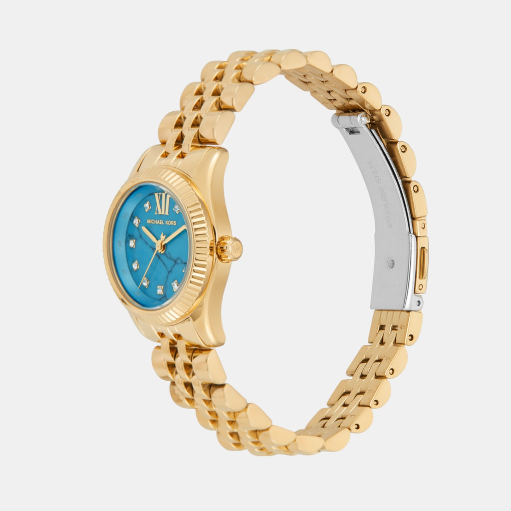 Lexington Women Quartz Blue Dial Analog Stainless Steel Watch MK4813