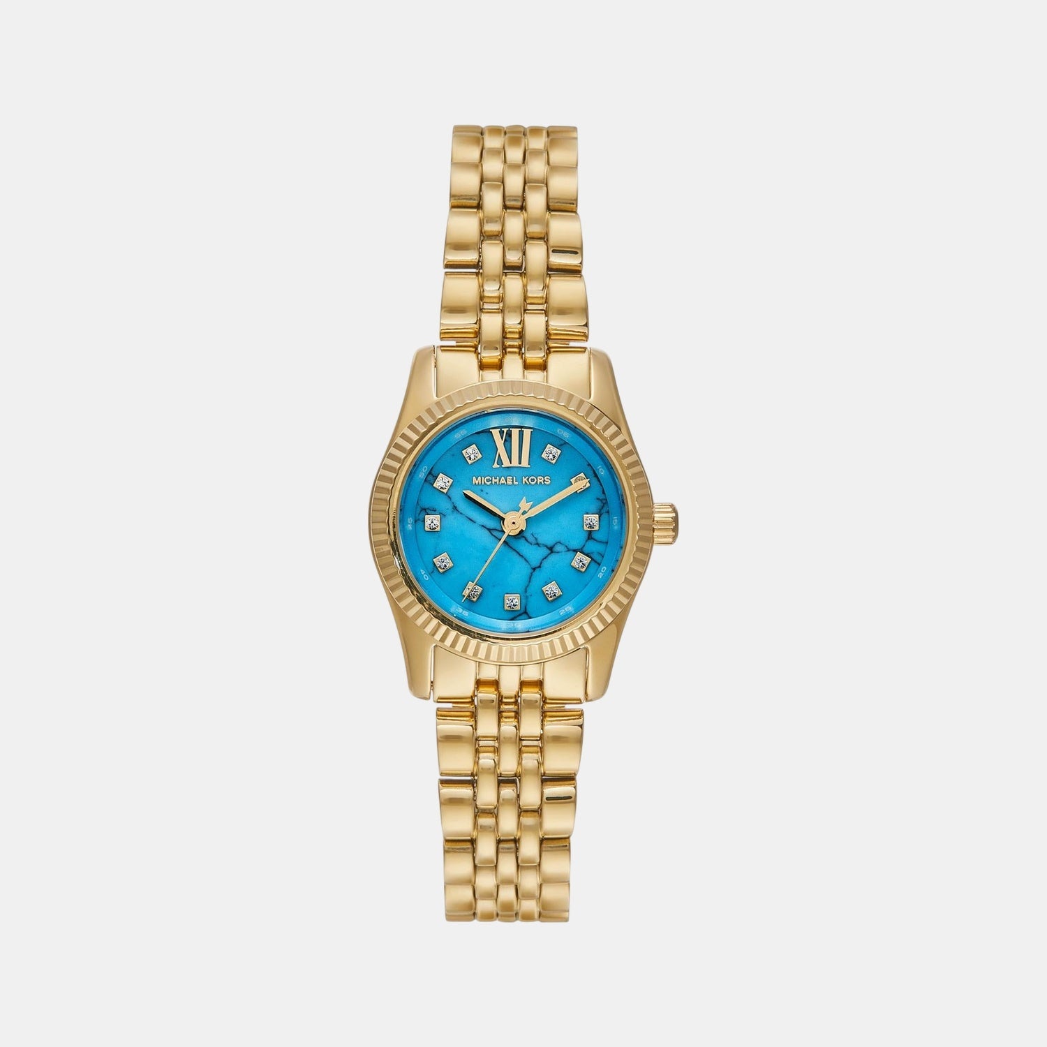 Lexington Women Quartz Blue Dial Analog Stainless Steel Watch MK4813
